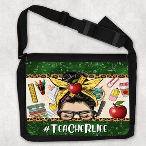 Women's Custom Nylon Teacher Back to School Accessory Crossbody Shoulder Bag